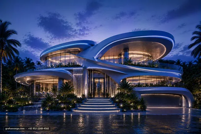 Arsitektur untuk Kabupaten Batang Hari. — pandangan arsitektur 2